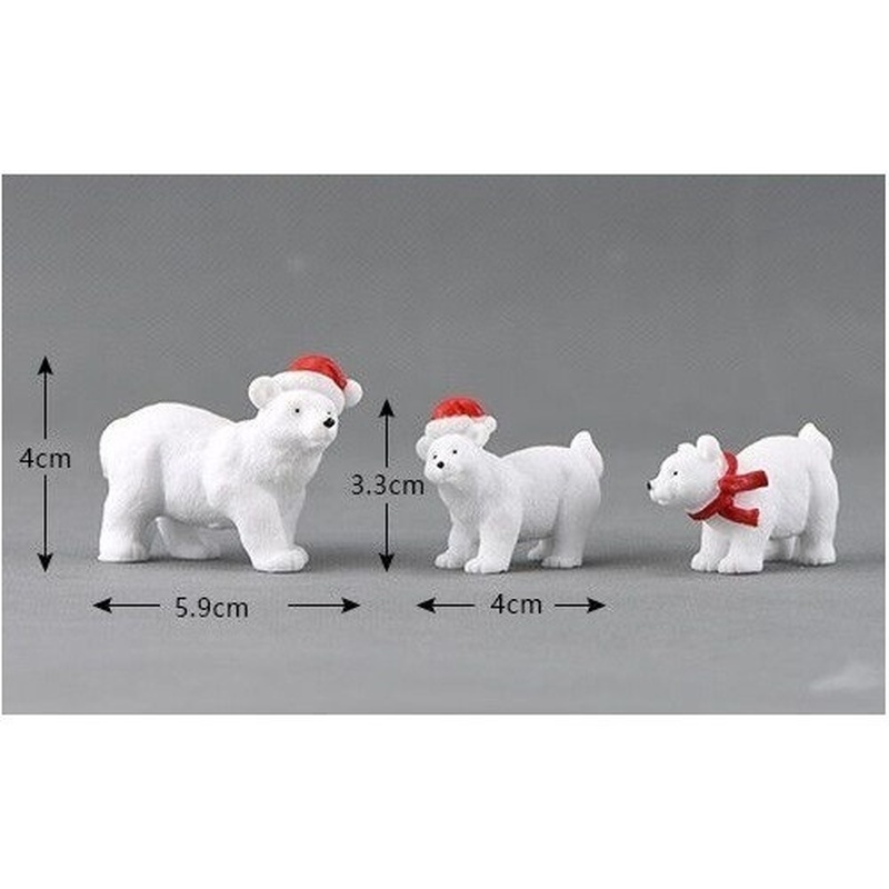 Nutcracker Figurine - 3 Pçs/set Animal Em Miniatura Natal
