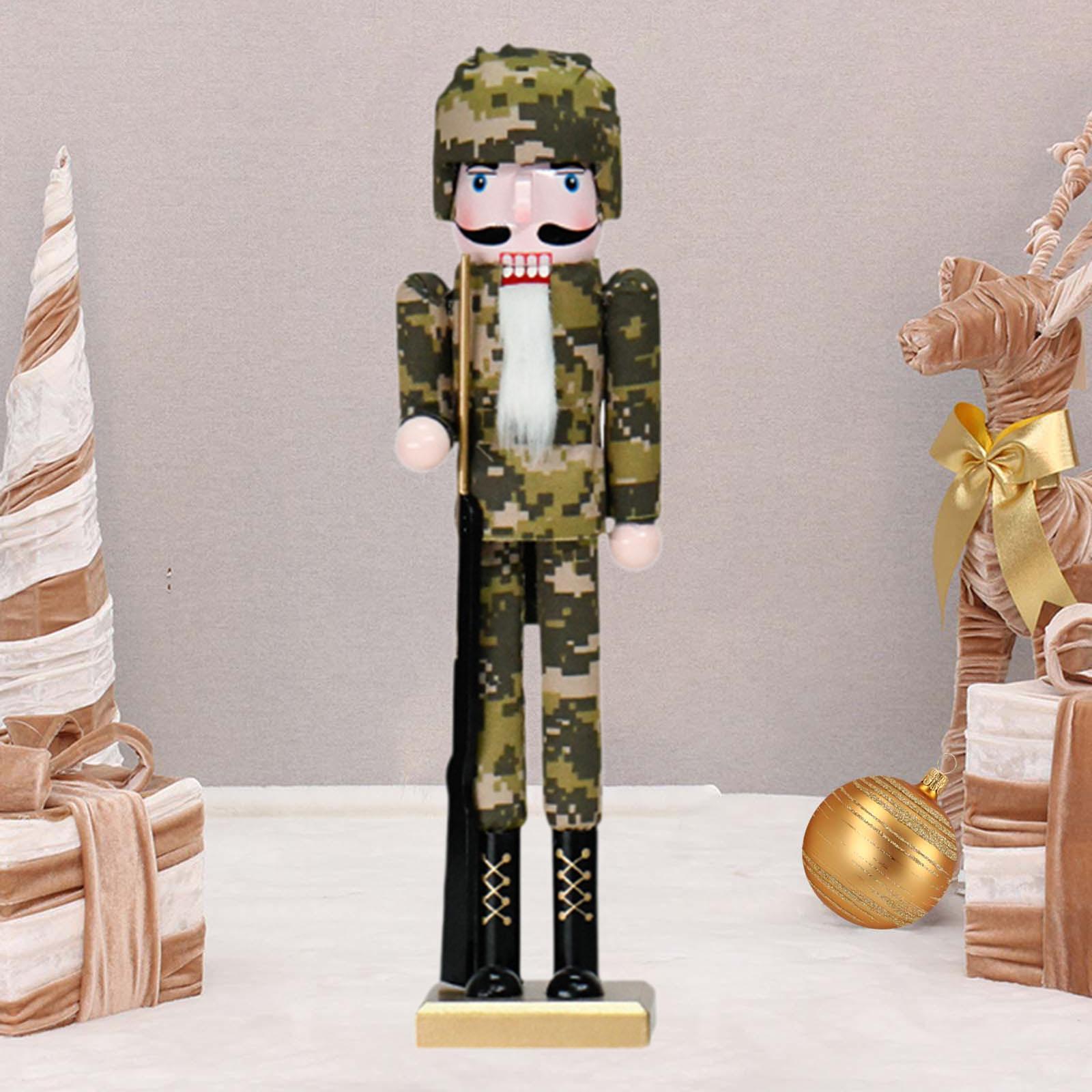 Nutcracker Figurine - Estatuetas de Quebra-Nozes de Madeira, Escultura