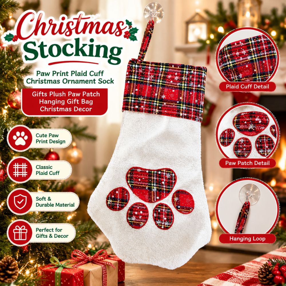 Christmas Stocking Hanging - Presentes de Natal, Meia de Natal
