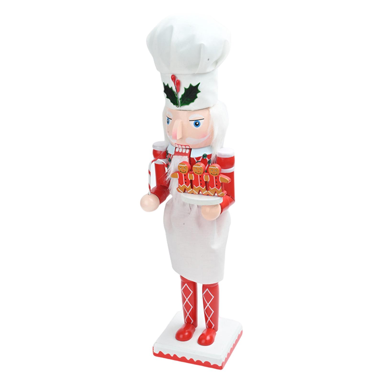 Nutcracker Figurine - Estátua de madeira do Quebra-Nozes de