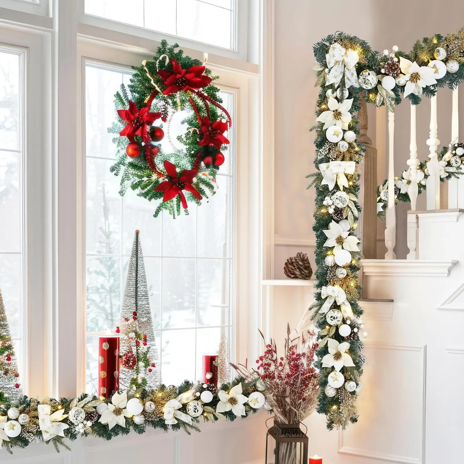 Led Fairy String Lights - Garvee, guirlanda de Natal artificial com