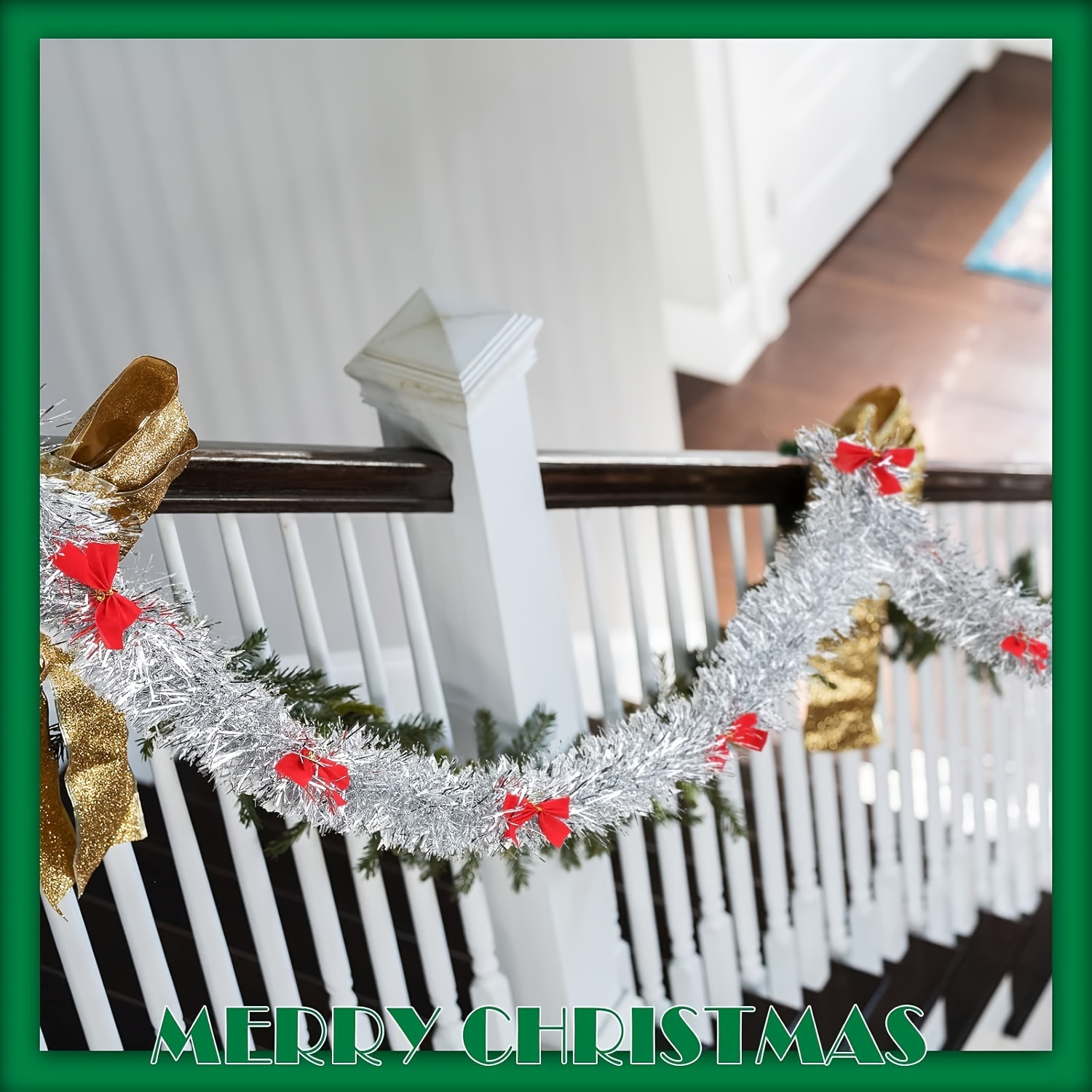 Guirlanda de Natal com Laços V - Tinsel Garland Decoration avaliação e preço