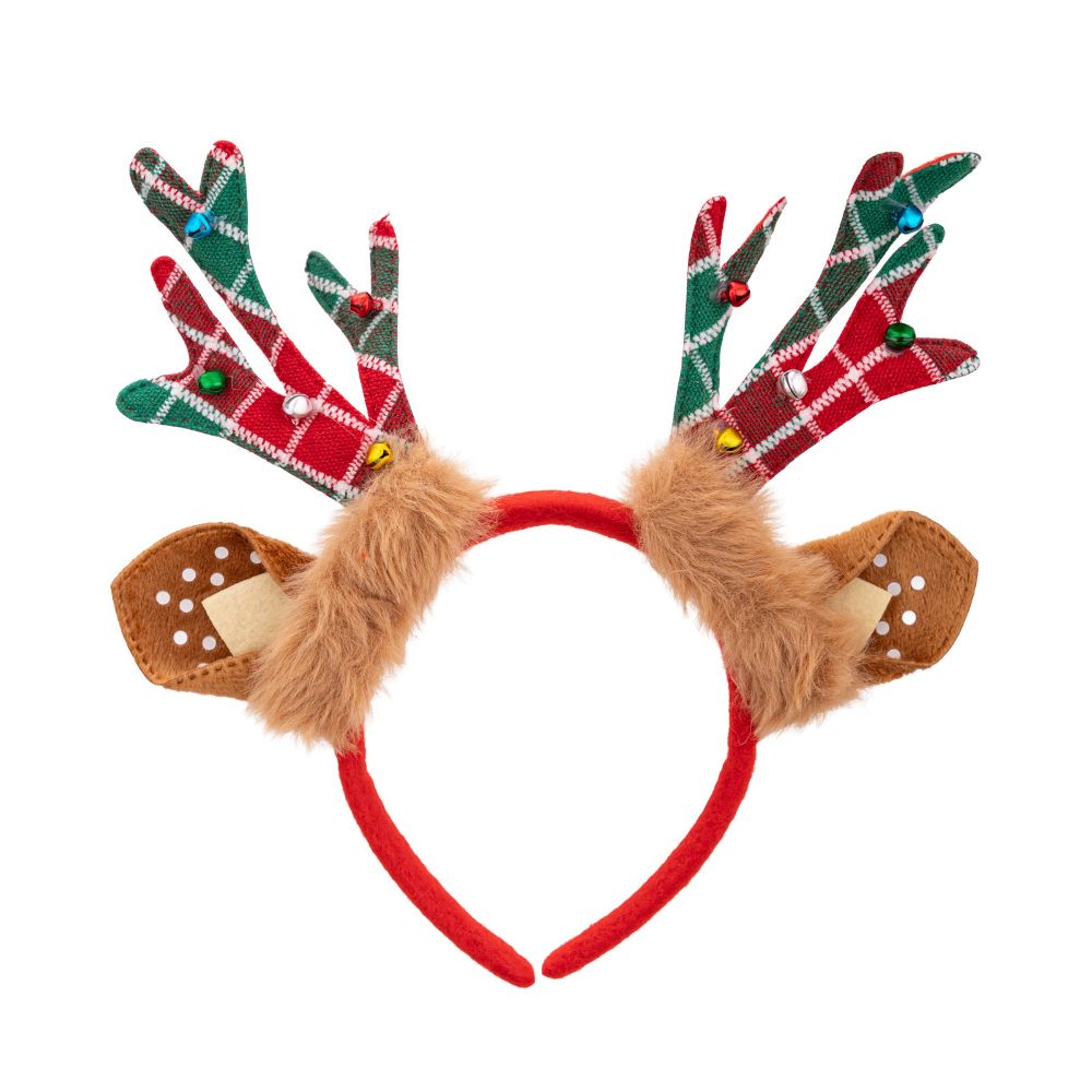 Tiara de Natal com design de c - Reindeer Antlers Headband avaliação e preço
