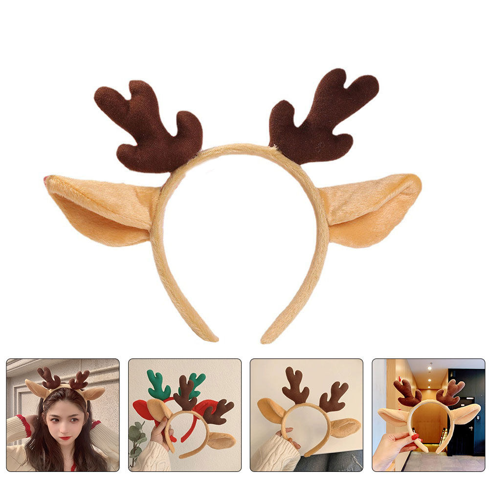 Tiara de chifres de rena para  - Reindeer Antlers Headband avaliação e preço