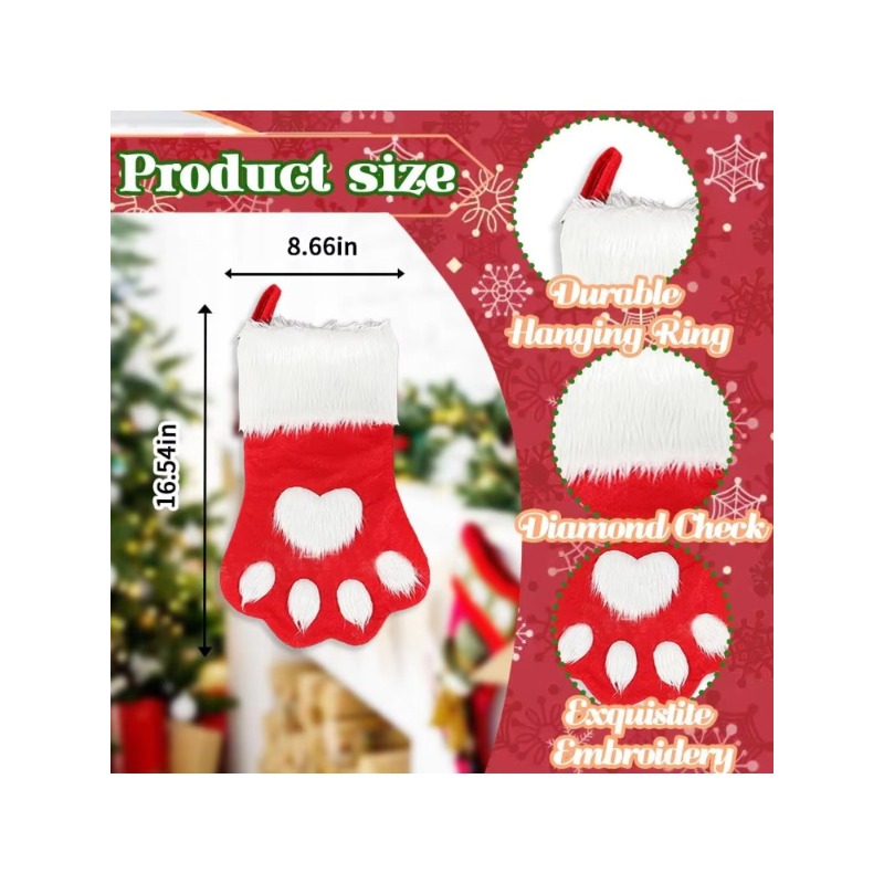 Saco de Presente de Veludo com - Christmas Stocking Hanging avaliação e preço