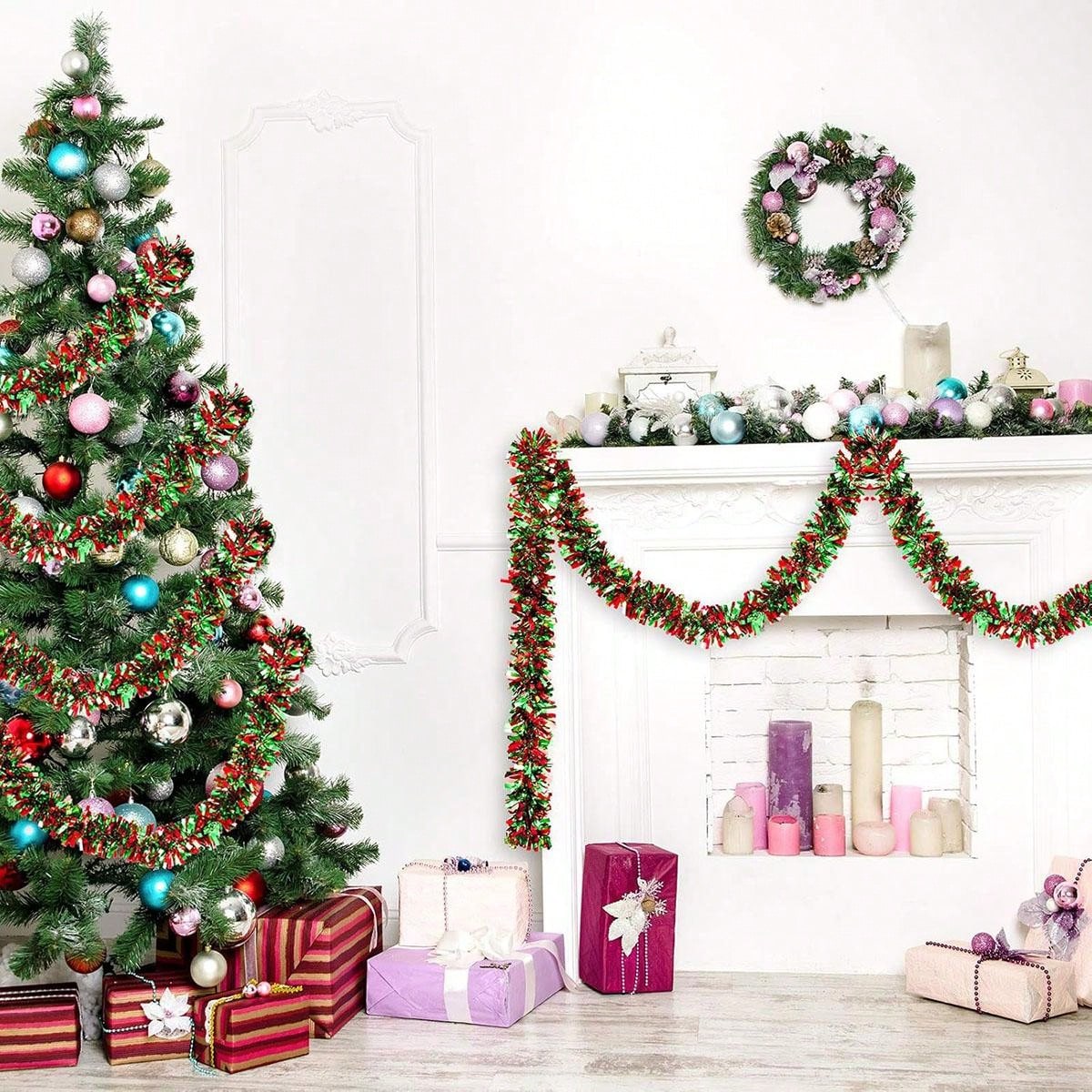 Guirlanda de Natal Decorativa  - Tinsel Garland Decoration avaliação e preço